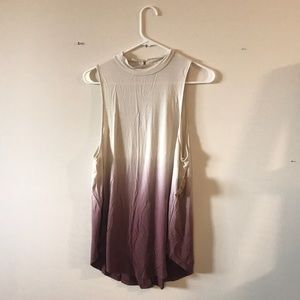 Ombré High Neck Tank